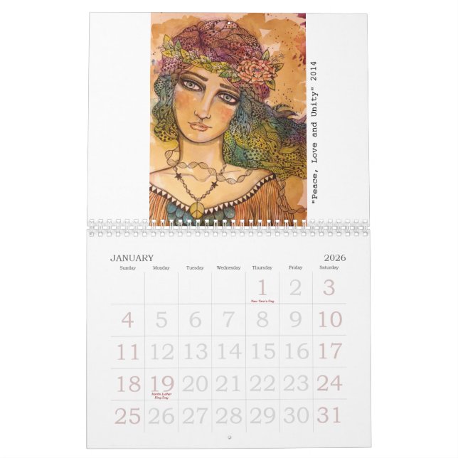 L'art du calendrier de Stephanie Allison 2015 (Jan 2026)