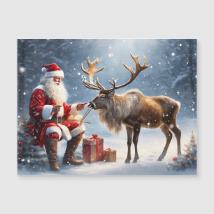 l'art du Père Noël et d'un renne