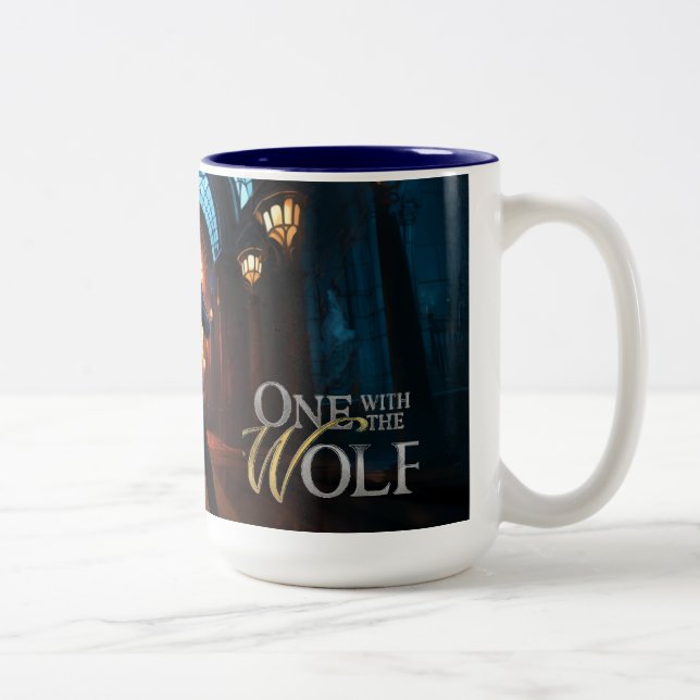 L'art du personnage Mug pour un avec le loup (Droit)