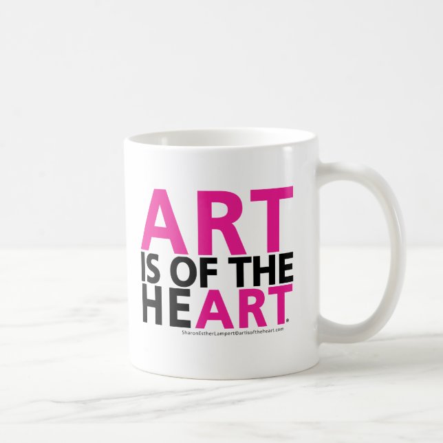 L'ART EST des tasses de café de COEUR (Droite)
