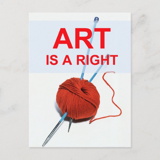 L'art est une bonne carte postale (Devant)
