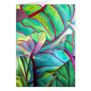 L'art feuillu des feuilles tropicales de Blue Hawa