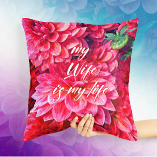 L'art floral pour ma femme est mon Coussin de vie