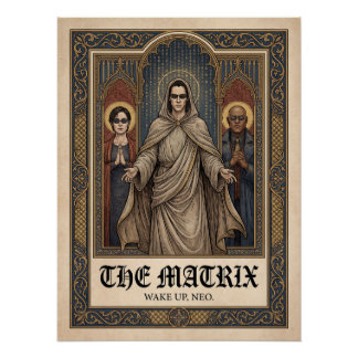 L'art gothique The Matrix Neo Affiche de film