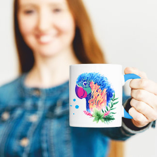 L'art mignon pour les citations de perroquets Mug