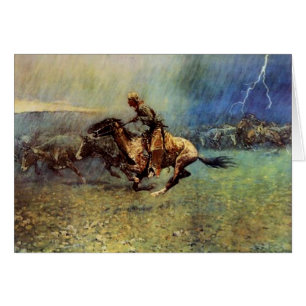 L'art occidental de Frederic Remington “La Débanda