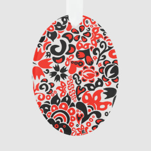 L'art populaire ukrainien motif floral abstact