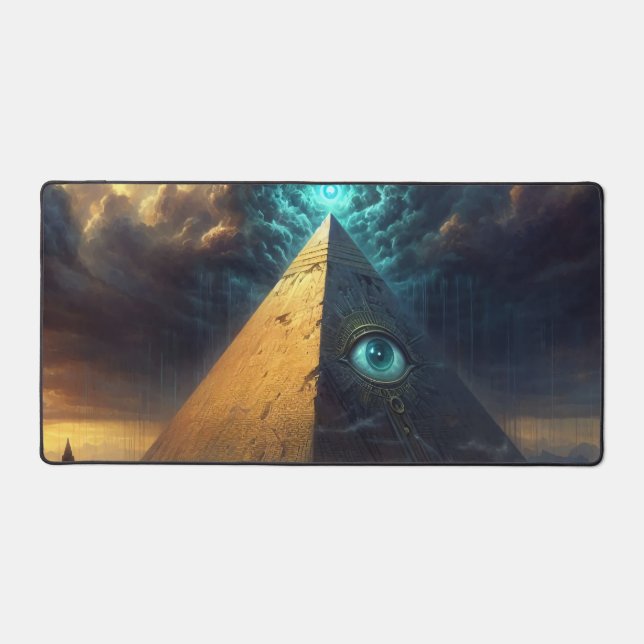 L'art pyramidal bleu mystique (Recto)