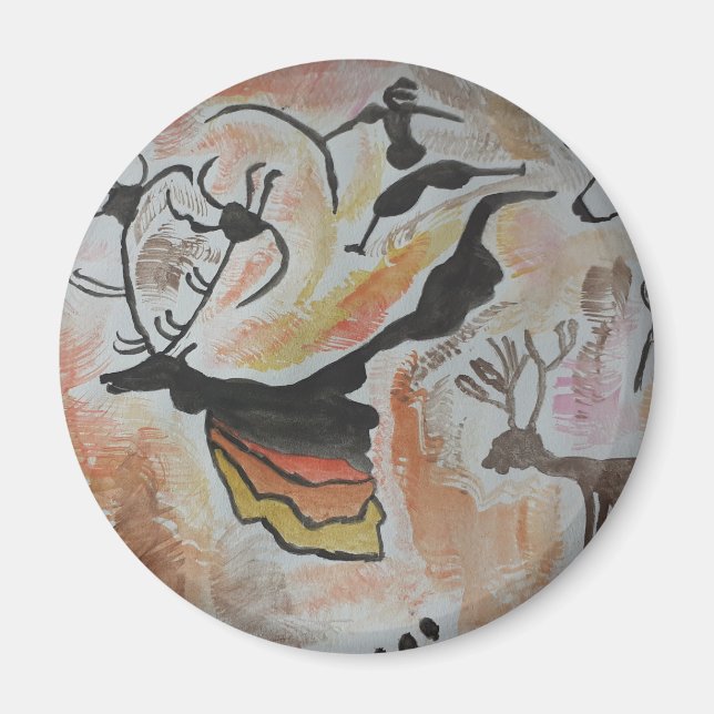 L'art rupestre Magnet Abstrait (Devant)