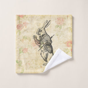L'art Vintage du lapin blanc Alice au pays des mer
