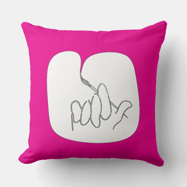 L'ARTISTE - Coussin d'art (Recto)