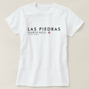 Las Piedras Porto Rico T-Shirt Tee Coordinates