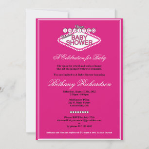 Las Vegas Baby Girl Douche Invitation