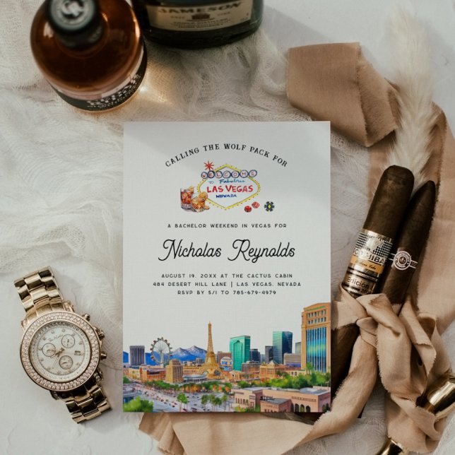 Las Vegas | Bachelor Party Invitation (Créateur téléchargé)