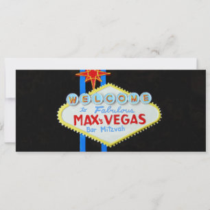 Las Vegas Bar Mitzvah invitation personnalisé