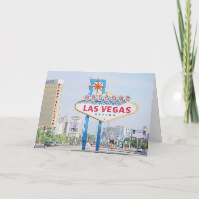 Las Vegas Bonne carte d'anniversaire (Devant)