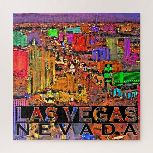 Las Vegas Carré Puzzle (Vertical)
