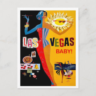 Las Vegas, Casino Collage, carte postale voyage vi