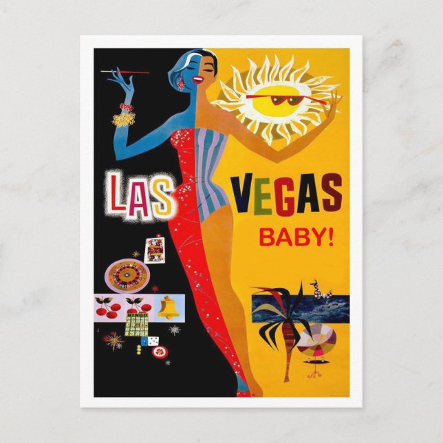 Las Vegas, Casino Collage, carte postale voyage vi (Devant)