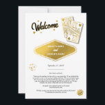 Las Vegas Casino Destination Mariage Itinéraire<br><div class="desc">Un design mariage à thème unique dessiné à la main par Las Vegas Casino. Destination moderne Las Vegas, Nevada thème mariage avec cartes à jouer, casino de jeux d'argent illustrations à thème. Un faux or Las Vegas mariage Itinéraire conception de carte programme idéal pour les mariages à thème casino. Des...</div>