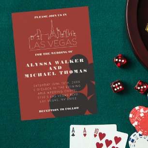 Las Vegas Casino Skyline Faire-part de mariage