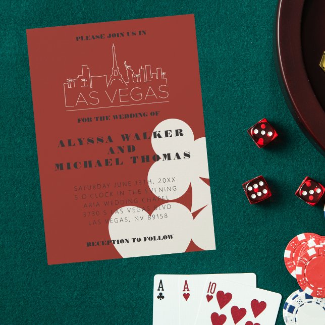 Las Vegas Casino Skyline Faire-part de mariage (Créateur téléchargé)