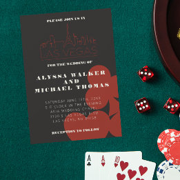 Las Vegas Casino Skyline Faire-part de mariage
