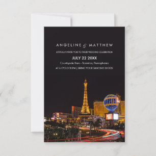 Las Vegas Destination Mariage Invitation