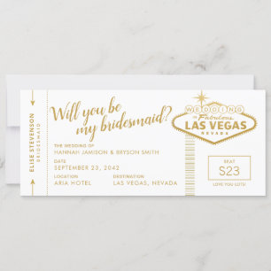 Las Vegas Destination Wedding Bridesmaid Propositi
