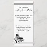 Las Vegas Destination Wedding Programme<br><div class="desc">Ce faire-part de mariage moderne, appelé Las Vegas Destination Wedding, a un arrière - plan blanc éclatant. Il y a une double bordure en noir et en bas une illustration du panneau de bienvenue de Las Vegas. Cet ensemble contient des invitations, enregistrer les cartes de date, les cartes de réponse,...</div>