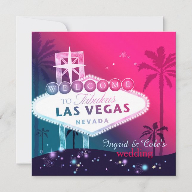 Las Vegas Faire-part de mariage (Devant)