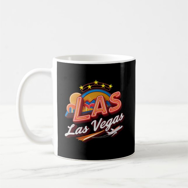 Las Vegas LAS Airport Code Coffee Mug (Gauche)
