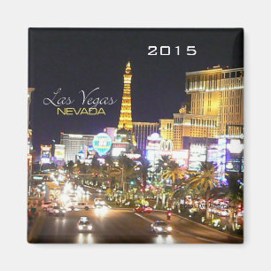Las Vegas Nevada Nightime Magnet Changement Année