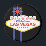 Las Vegas Nevada Vacances Magnet Voyage<br><div class="desc">Bienvenue à Vegas bébé ! La ville qui ne dort jamais ! Cet aimant frigo de voyage amusant présente une représentation graphique du tristement célèbre panneau Welcome To Vegas de Las Vegas contre un arrière - plan noir de jet. Les magnets de voyage personnalisés ajoutent un style instantané aux casiers,...</div>