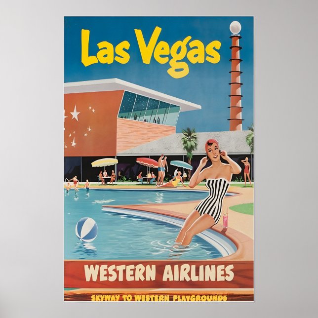 Las Vegas Peinture Nevada Impression d'Art Occiden (Devant)
