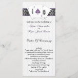 Las Vegas programmes de mariage<br><div class="desc">violet Las Vegas Wedding Programmes avec 3 as et une touche de damas .Produits correspondants également disponibles</div>