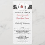 Las Vegas programmes de mariage<br><div class="desc">Red Las Vegas Wedding Programmes avec 3 as et une touche de damas.Produits correspondants également disponibles</div>