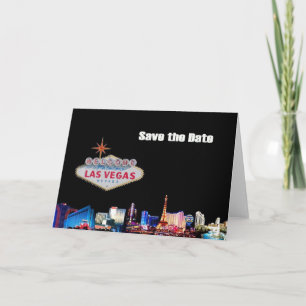 Las Vegas Sauvegardez la Carte Date avec logo LV
