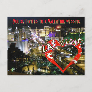 Las Vegas Valentine épousant le faire-part de