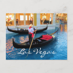 Las Vegas Venice Gondoliers carte postale