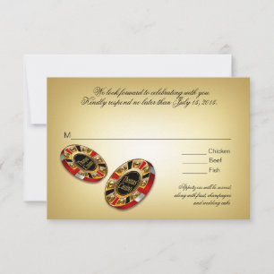 Las Vegas VIP réponse RSVP   rouge