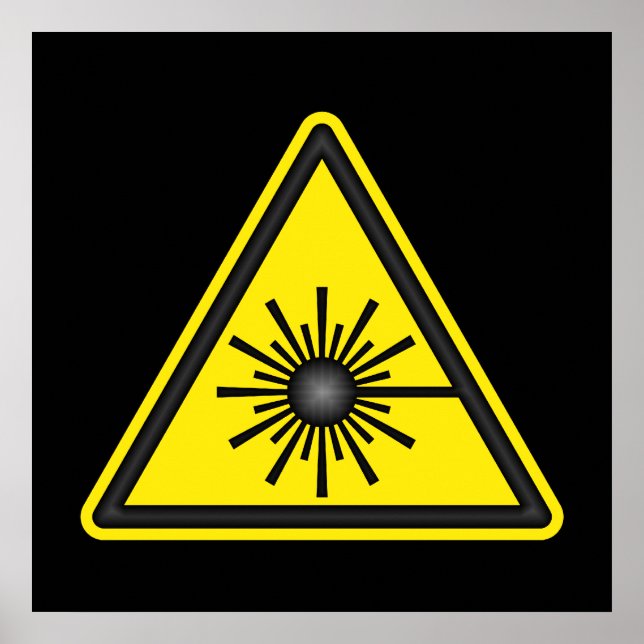 Laser Warning Symbol Poster (Devant)