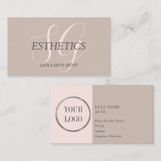Lash / Brow artiste cartes de visite