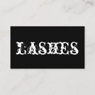 Lash Extensions, Carte de visite de salon