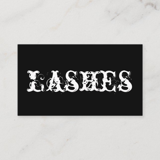Lash Extensions, Carte de visite de salon (Devant)