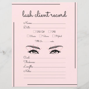 Lash Logo Lash Client Script de Bordure Noire Rose