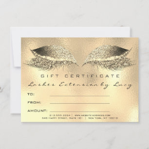 Lashes Beauty Studio certificat maquillage cadeau