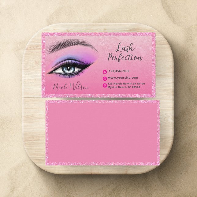 Lashes Brows Beauty Maquillage Carte de visite Par (Créateur téléchargé)