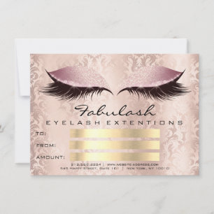 Lashes Damask Pink Maquillage Artist certificat ca