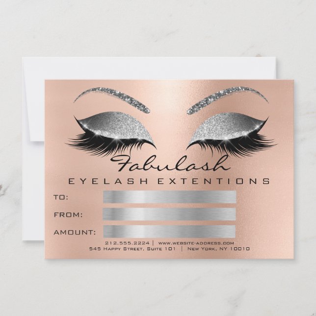 Lashes de luxe Pink Silver certificat maquillage c (Devant)